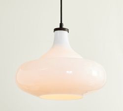 Mccarthy Milk Glass Pendant (14")