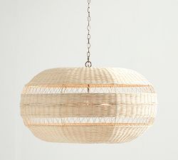 Adrienne Woven Oversized Pendant (41")