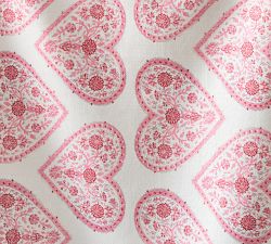 Heart Print Organic Cotton Tablecloth