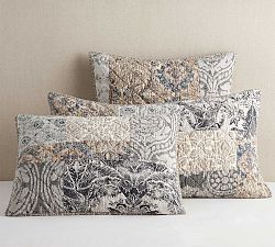 Tessa Handcrafted Linen Cotton Patchwork Quilted Sham