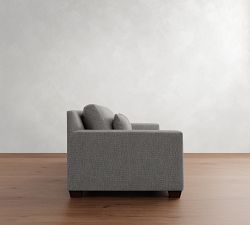 York Square Arm Deep Seat Side Sleeper Sofa (95")