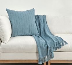 Busto Textured Striped Pillow Cover