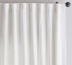 Custom Emery Linen Curtain - White