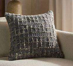 Parks Handwoven Textured Wool Pillow Cover