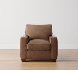 Open Box: PB Comfort Square Arm Leather Chair