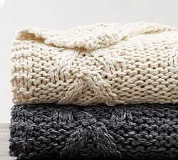 Open Box: Carenza Handknit Throw Blanket