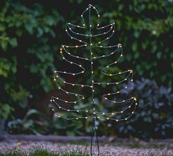 Solar Outdoor Lit Leaf LED Lawn Stakes