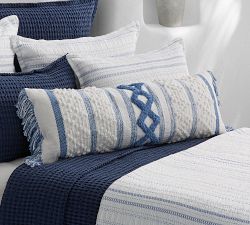 Emmie Handloomed Cotton Lumbar Pillow