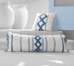 Emmie Handloomed Cotton Lumbar Pillow