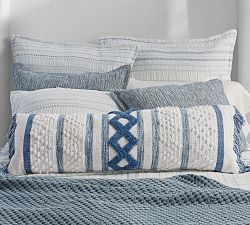 Emmie Handloomed Cotton Lumbar Pillow