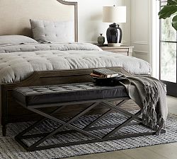 Kirkham Leather Bench