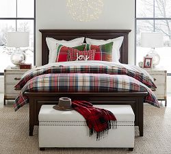 Plaid Joy Embroidered Pillow Cover