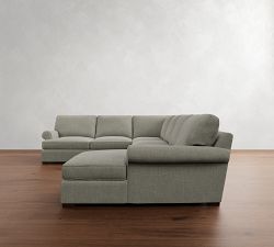 Townsend Roll Arm L-Shaped Chaise Sectional (144&quot;)