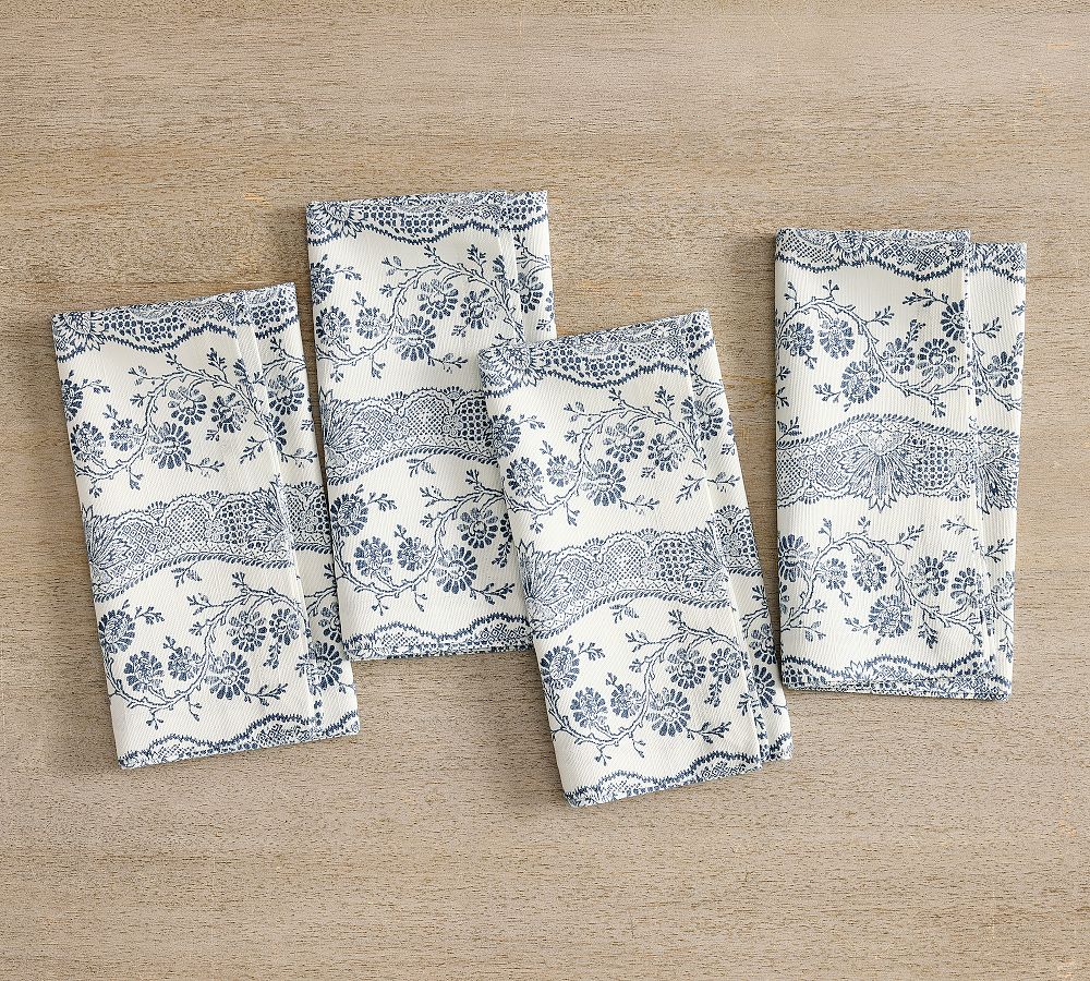 Hudson Cotton Napkins - Set of 4 - Pottery Barn