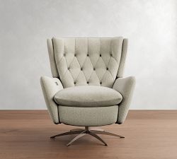 Wells Tufted Power Swivel Recliner