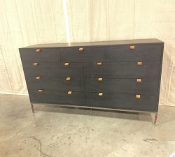 Open Box: Graham 9-Drawer Dresser (70") - Black Wash