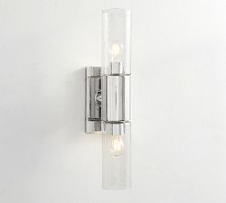 Open Box: Frances Double Sconce, 20&quot; - Polished Nickel