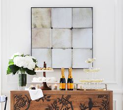 Markle Antique Glass Panel Mirror