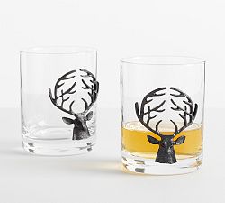 Stag Double Old Fashioned Glasses - Set of 2