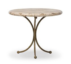 Liora Round Marble End Table (24")