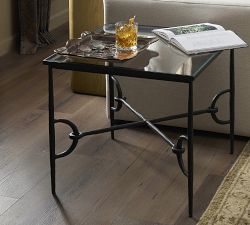 Sharine Square Glass End Table (13" - 22")