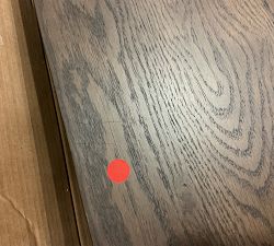 Open Box: Belvedere Writing Desk with Drawers, 78&quot; - Umber Oak