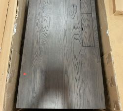 Open Box: Belvedere Writing Desk with Drawers, 78&quot; - Umber Oak