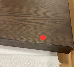 Open Box: Belvedere Writing Desk with Drawers, 78&quot; - Umber Oak