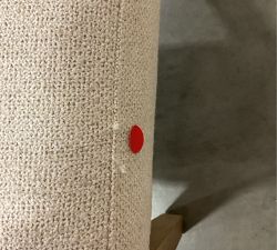 Open Box: Classic Upholstered Dining Side Chair - Performance Boucle Oatmeal, Seadrift Legs