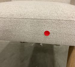 Open Box: Classic Upholstered Dining Side Chair - Performance Boucle Oatmeal, Seadrift Legs