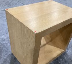 Open Box: Folsom Rectangular End Table, 26" - Cerused Natural