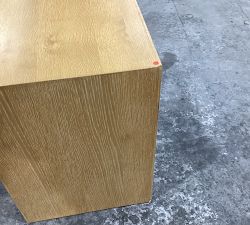 Open Box: Folsom Rectangular End Table, 26" - Cerused Natural