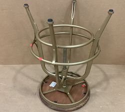 Open Box: Leary Reclaimed Wood Swivel Counter Stool - Brass