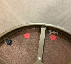 Open Box: Leary Reclaimed Wood Swivel Counter Stool - Brass