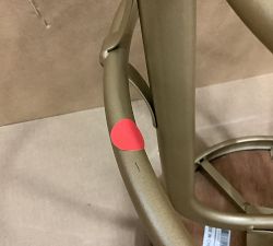 Open Box: Leary Reclaimed Wood Swivel Counter Stool - Brass