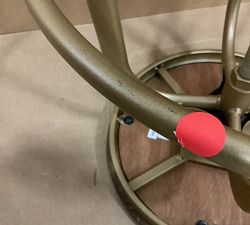 Open Box: Leary Reclaimed Wood Swivel Counter Stool - Brass