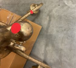 Open Box: Lockhart Forged Iron Chandelier - Tumbled Brass