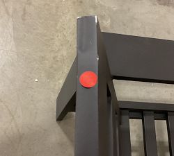 Open Box: Malibu Metal Outdoor Lounge Chair Frame, Black