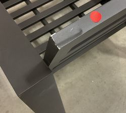 Open Box: Malibu Metal Outdoor Lounge Chair Frame, Black