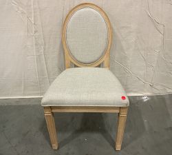 Open Box: Sausalito Upholstered Dining Chair, Side Chair - Basketweave Oatmeal, Seadrift Finish