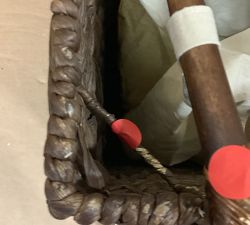 Open Box: Seagrass Handcrafted Divided Hamper - Raleigh