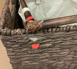 Open Box: Seagrass Handcrafted Divided Hamper - Raleigh
