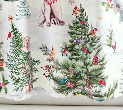 Winter Enchanted Forest Shower Curtain
