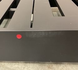 Open Box: Malibu Metal Platform Single Chaise Lounge Frame, Individual - Black