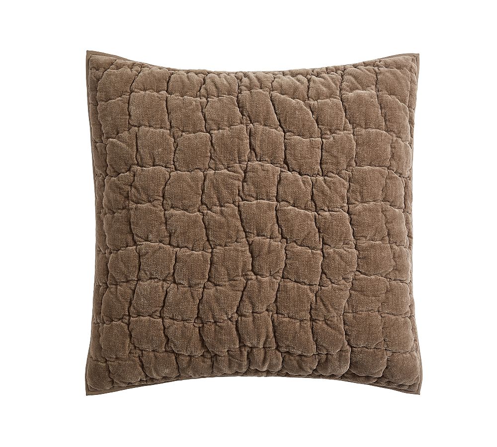Cozy Cloud Quilted Sham - Mocha, Euro