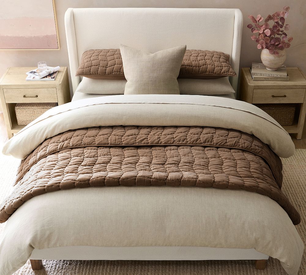 Cozy Cloud Handcrafted Quilt - Mocha, King/Cal.King
