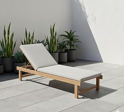 Neo Teak Outdoor Single Chaise Lounge