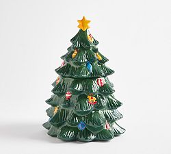 Open Box: Christmas in the Country Stoneware Tree Cookie Jar