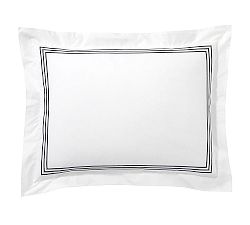 Open Box: Grand Organic Percale Sham, Standard, Set of 3 - Black