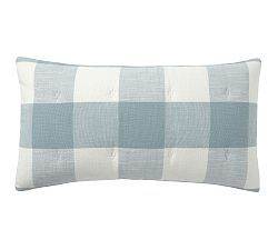 Open Box: Bryce Comforter Sham,  King, Set of 2 - Chambray